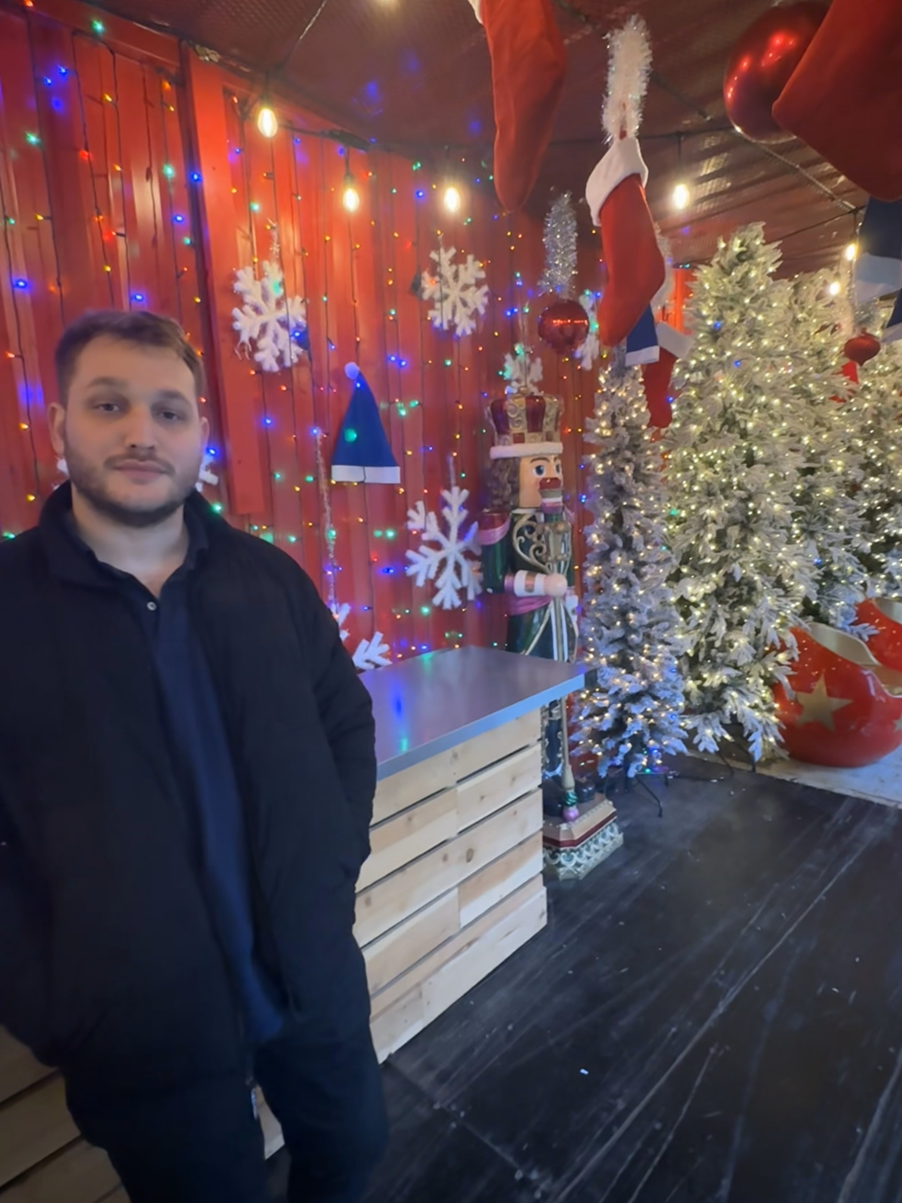 Winter jack frost scene